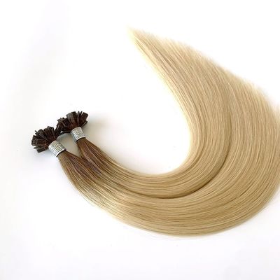 Cabello alineado con cútica doblemente dibujada Extensiones de cabello pre-enlazadas con queratina italiana