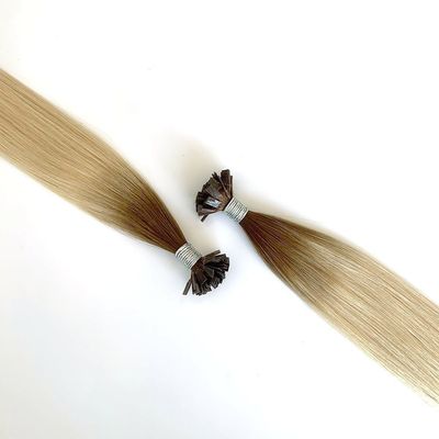 Cabello alineado con cútica doblemente dibujada Extensiones de cabello pre-enlazadas con queratina italiana