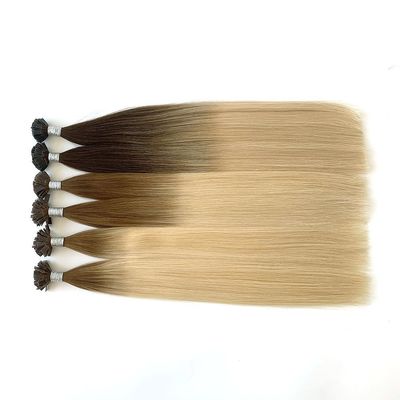 Cuticle alineado Remy cabello Italia queratina U / V / I / punta plana extensión del cabello sin derramamiento