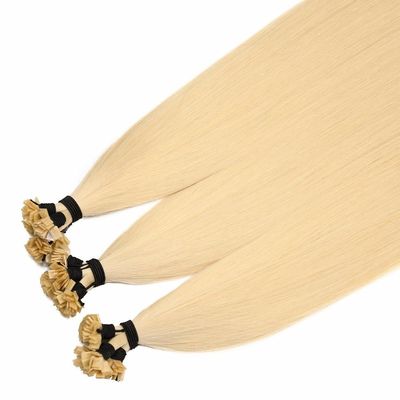 Cuticle alineado Remy cabello Italia queratina U / V / I / punta plana extensión del cabello sin derramamiento
