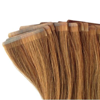 Cintas delgadas Remy Ruso Cabello Virgen Alta densidad Extensión suave y brillante 100% Cabello humano