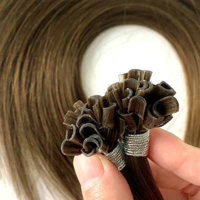 Proporción doble de extracción de las extensiones de cabello de queratina pre-agregadas 1 g/hielo U/punta de uñas Remy cabello humano