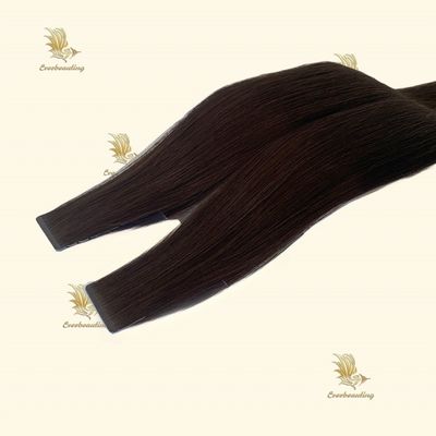 Cabello humano europeo teñible con cinta delgada de doble dibujo con bordes estrechos con cinta invisible