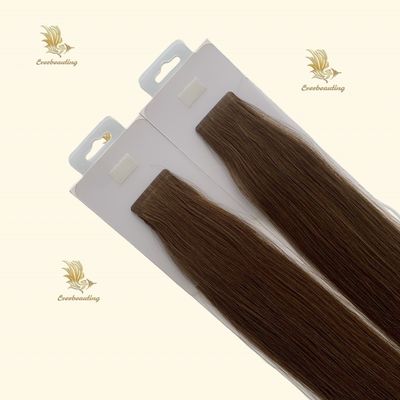 Cabello Remy Extensión de cabello humano 2024 Margen estrecho 0,8 cm Atrás 0,3 cm Frente Enredado libre de cinta