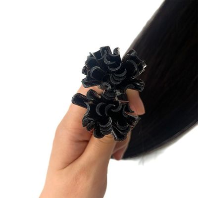 Extensiones de cabello humano doblemente dibujadas de color muti Cabello brasileño preenlazado con queratina