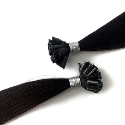 Extensiones de cabello humano doblemente dibujadas de color muti Cabello brasileño preenlazado con queratina