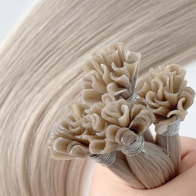 50cm*8cm*3cm Tamaño del paquete Virgen Brillante Natural U-Tip Keratina Extensión de cabello para las artes