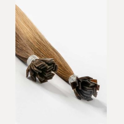 Cuticle intact Flat tip Keratin Extensions para el cabello Vendedores con proporción doble de extracción de EE.UU.