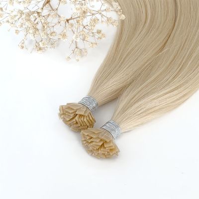Cuticle intact Flat tip Keratin Extensions para el cabello Vendedores con proporción doble de extracción de EE.UU.