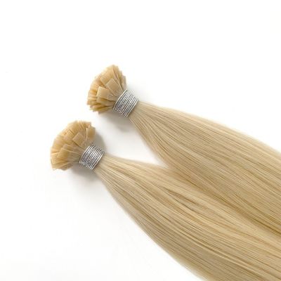 Cuticle intact Flat tip Keratin Extensions para el cabello Vendedores con proporción doble de extracción de EE.UU.