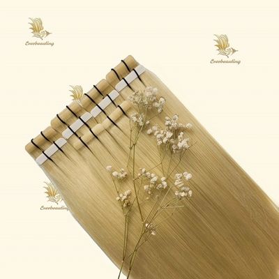 Cabello humano sedoso recto y doble dibujado PU cinta sin costura delgada en extensiones de cabello Enredo No