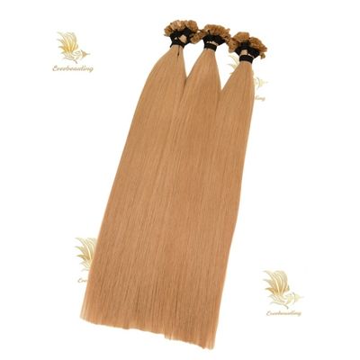 Extensiones de cabello humano con punta plana de queratina sin enredos y estilo preenroscado