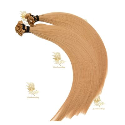 Estilo recto Extensiones de cabello de punta plana 100% de lujo Virgen Cabello humano de queratina doble dibujado