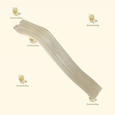 Extensiones de cabello con cinta de tejido de piel de PU de larga duración para cabello grueso y de aspecto natural