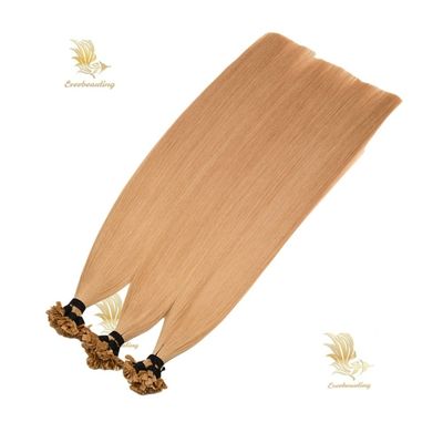 Extensiones de punta plana de cabello europeo doblemente tiradas sin derrames y servicios de envío rápido