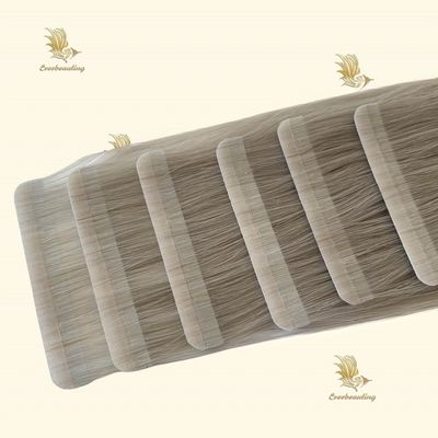 Real pelo humano Remy cinta reutilizable en extensiones de cabello Ceniza Platino Blonde Tipo de palo