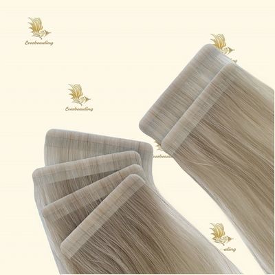 20 pulgadas de color rubio de color rubia cinta de extensión de pelo cinta sin costuras en extensiones de pelo humano