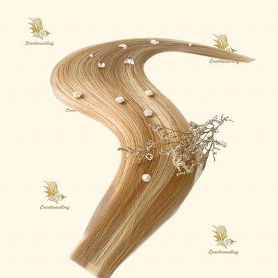 Cuticular virgen alineada con cinta de pelo humano en extensión de cabello Piano de primera calidad Color destacado