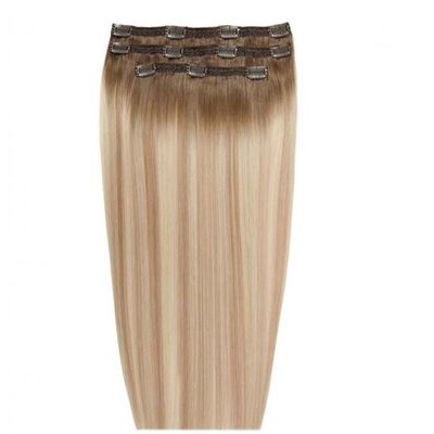 Productos doble tirado clip en extensiones de cabello CH-24256 Muti-Color Afro Kinky rizado