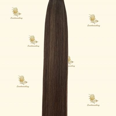 Populares colores de balayage doble dibujado cinta de pelo humano real extensiones de estilo recto