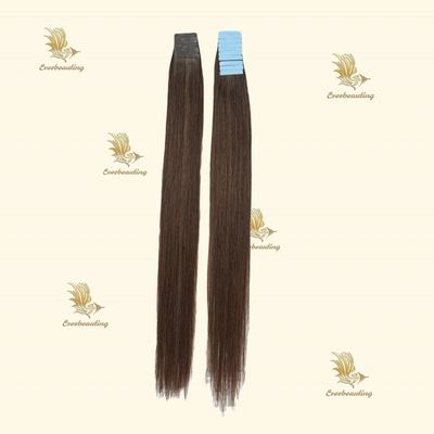 Populares colores de balayage doble dibujado cinta de pelo humano real extensiones de estilo recto
