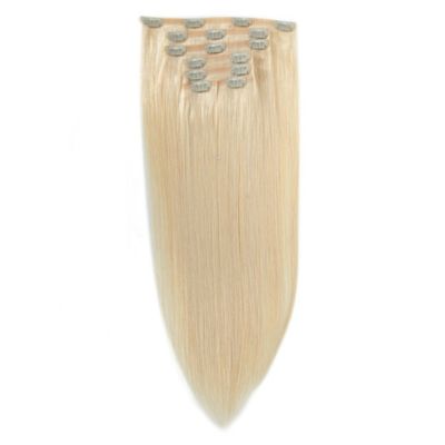 100 g/pc Remy humano doble pinza de encaje en extensión de cabello pinza de cabello brasileña