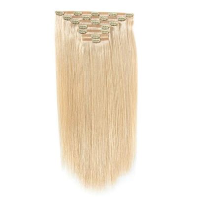100 g/pc Remy humano doble pinza de encaje en extensión de cabello pinza de cabello brasileña