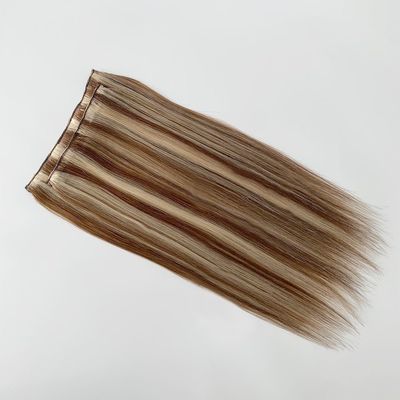 Clip de cabello indio crudo de 18 pulgadas y 20 pulgadas en el estilo de extensión de cabello recto