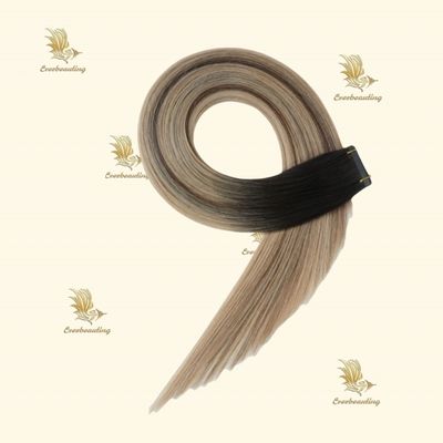Remy Hair cinta de color muti en extensiones de cabello seda cabello humano recto