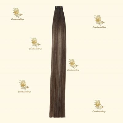 22 pulgadas de cinta marrón en extensiones de cabello Tipo pre-agregado de la varilla para el diseño de la cinta invisible