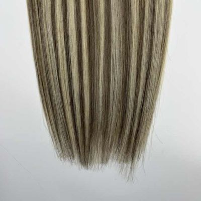 Qingdao pedido personalizado 100% Remy pelo humano chino sin costura PU clip en el cabello