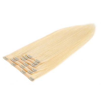 Extensiones de cabello de punta gruesa invisible PU crudo rubia sin costura