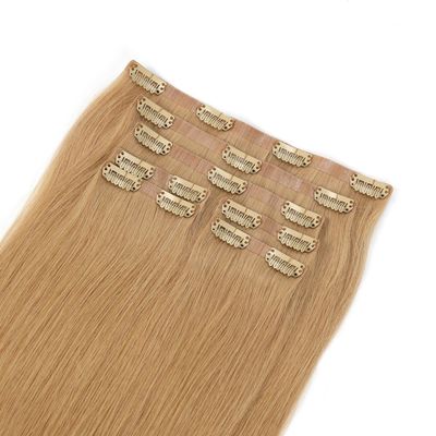 Extensiones de cabello de punta gruesa invisible PU crudo rubia sin costura