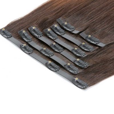 Extensiones de cabello vietnamitas sin costura con clips de estilo pre-enlazados y no