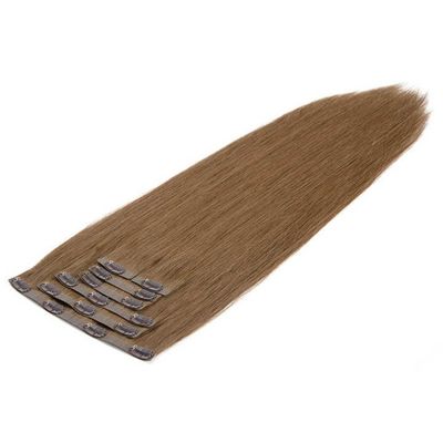Extensiones de cabello vietnamitas sin costura con clips de estilo pre-enlazados y no