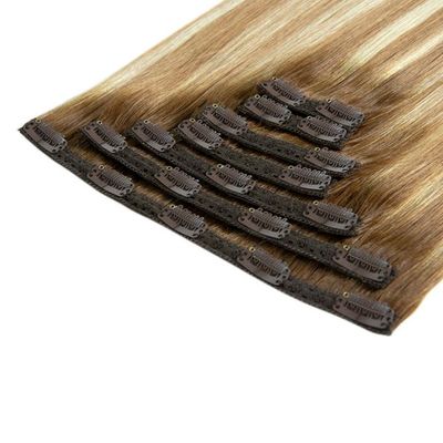 50.00cm * 8.00cm * 3.00cm Tamaño del paquete Clip de pelo humano real en extensiones