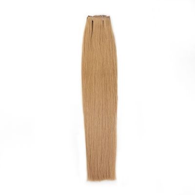 Clip de cabello humano de Camboya virgen en bruto Ins PU tejido de la piel Clip sin costuras en extensiones de cabello