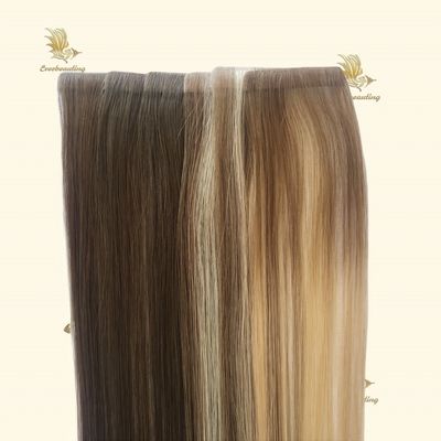 El estilo recto de cinta de color multi-ins doble dibujado invisible de cinta de PU extensiones de cabello