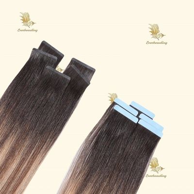 Cintas de inyección invisibles dobles y teñibles en extensión de cabello de cinta para el cabello de onda corporal