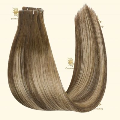 50cm * 8cm * 3cm Tamaño del paquete Extensiones de cabello humano sin enredos de la cutícula rusa