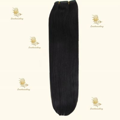 Cabello Remy de extremo grueso cabello crudo sin costura clip en extensiones sin costura para el pago completo