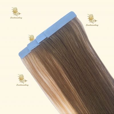 Tecnología cinta invisible para las extensiones de cabello humano inyectado sin costura de la cutícula alineada