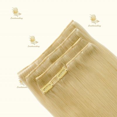 Remy Clip de cabello humano Ins Clip de doble dibujo en extensiones de cabello clip de estilo pre-agregado