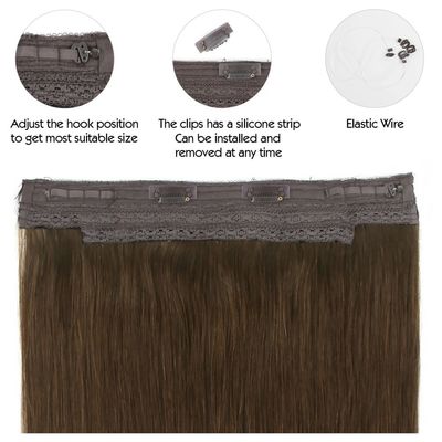 Accesorios para el cabello de haloína con volumen y longitud teñibles