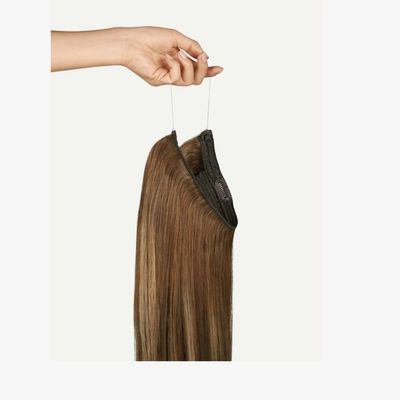 Accesorios para el cabello de haloína con volumen y longitud teñibles