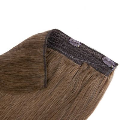 Remy Haloin Extensiones de cabello Cabello humano con estilo pre-agregado y banda de cabeza invisible
