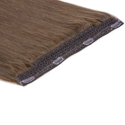 Remy Haloin Extensiones de cabello Cabello humano con estilo pre-agregado y banda de cabeza invisible
