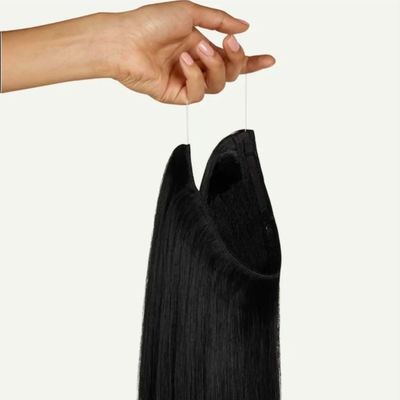 Cabello humano vietnamita de una pieza grueso de arriba a abajo asequible Flip en extensión de cabello