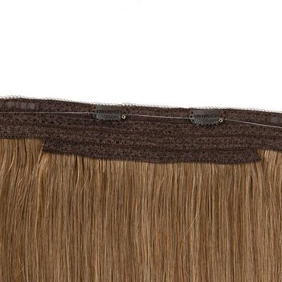 100% cabello humano sin costuras Invisible Fish Wire Hair Extensions devolución de dinero hasta 30 días