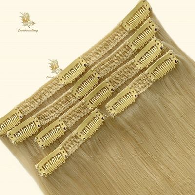 Clip de estilo pre-agregado Clip Ins cabello doble dibujado 100% de extensiones de cabello humano virgen
